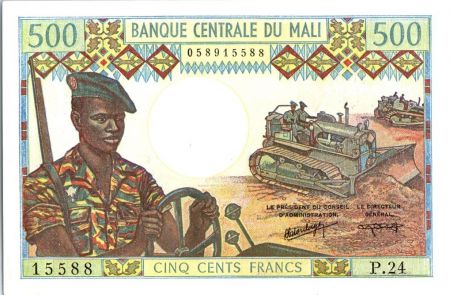 Mali 500 Francs Soldats - Caravanne et chameaux - 1973-84 - P 24