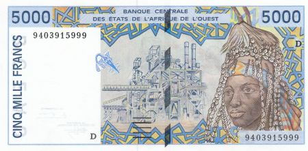 Mali 5000 Francs personnage 1994 - Mali