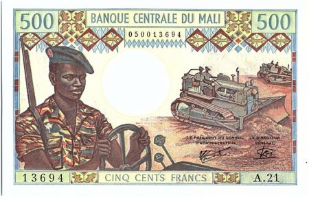 Mali Mali 500 Francs Soldats - Caravanne et chameaux - 1973-84