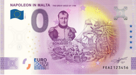 Malte 0 EURO SOUVENIR - Napoléon à Malte 2023