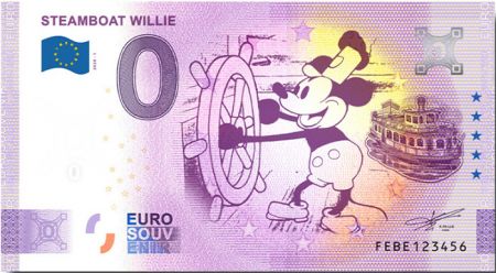 Malte 0 EURO SOUVENIR - Steamboat Willie