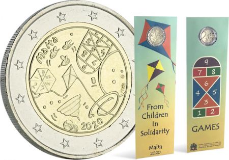 Malte 2 Euros Commémo. BU (Coincard) MALTE 2020 - Jeux