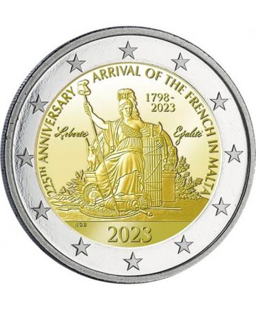 Malte 2 Euros Commémo. BU 2023 - Napoléon Bonaparte et les français à Malte