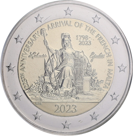 Malte 2 Euros Commémo. BU 2023 - Napoléon Bonaparte et les français à Malte