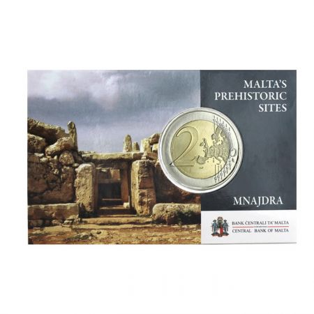 Malte 2 Euros Commémo. BU MALTE 2018 - Temple de Mnajdra Coincard