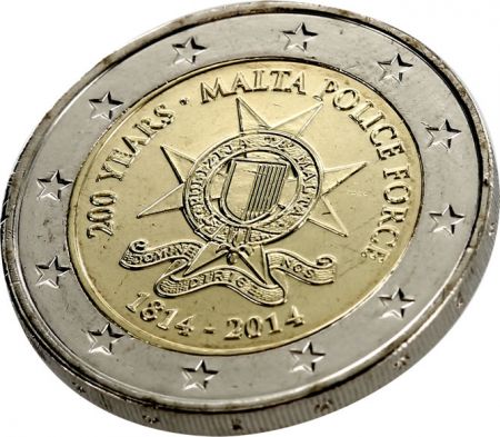 Malte 2 Euros Commémo. Malte 2014 - 200 ans de la police