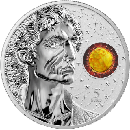 Malte Copernic- 5 Euros Argent BE 2023 Couleur