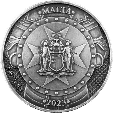 Malte Ordre de Malte - 10 euros Argent Antique (2 onces) 2023 - Les Chevaliers du Passé