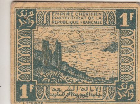 Maroc 1 Franc 1944 Ville de Fez - 1944