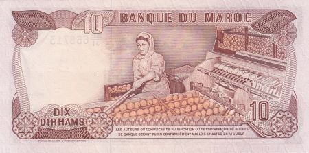 Maroc 10 Dirhams  Hassan II - 1985 - SUP + - P.57b - Série BE/31