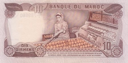 Maroc 10 Dirhams  Hassan II - 1985 - SUP + - P.57b - Série BF/2