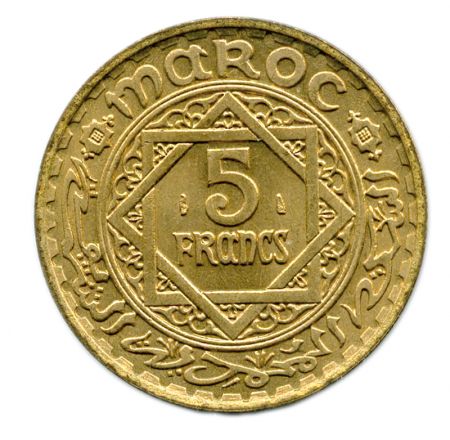 Maroc 5 Franc - Maroc 1365 (1946)