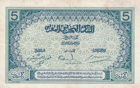 Maroc 5 Francs Ornements - 1924 - Série C.4297 - TTB + - P.9