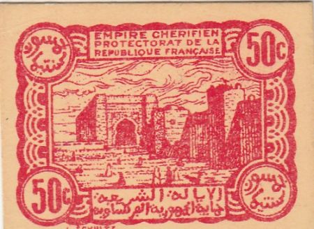Maroc 50 Centimes 1944 Forteresse - 1944