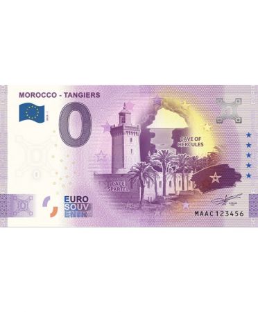 Maroc BILLET MAROC 0 EURO SOUVENIR - TANGER 2023