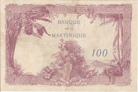 Martinique 100 Francs Femme au sceptre - 1945 Série M.43