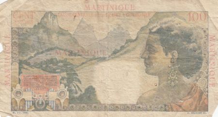 Martinique 100 Francs La Bourdonnais - 1946 - Série D.47 - Etat B