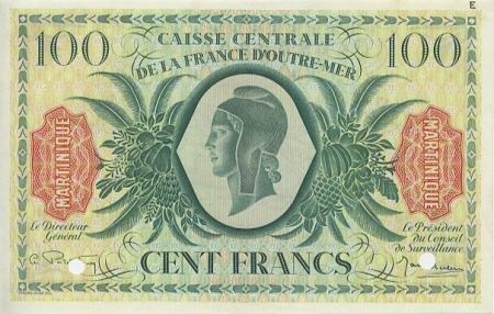 Martinique 100 Francs Marianne