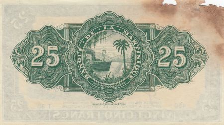 Martinique 25 Francs ND1943 - Agriculture - Série T35