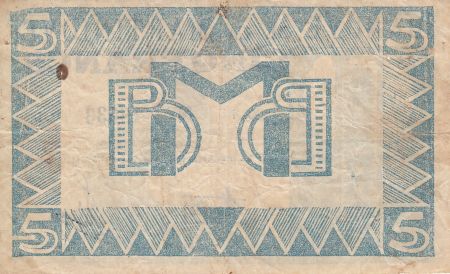 Martinique 5 Francs - Banque de la Martinique - 1941 O.1  13533