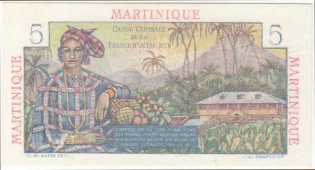 Martinique 5 Francs Bougainville - 1946 Série O.20