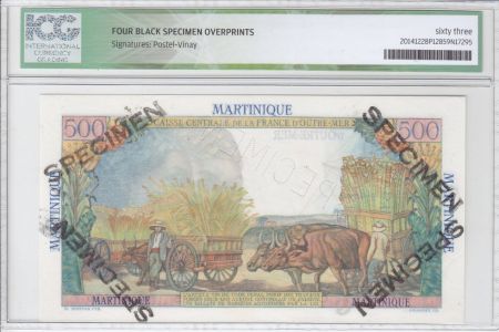 Martinique 500 Francs Pointe-À-Pitre - 1946