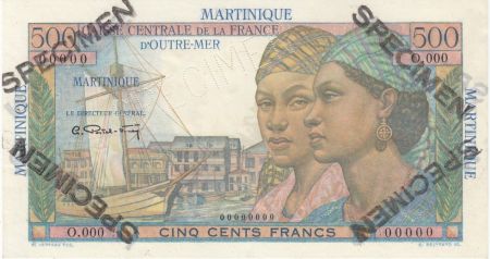 Martinique 500 Francs Pointe-À-Pitre - 1946 Spécimen