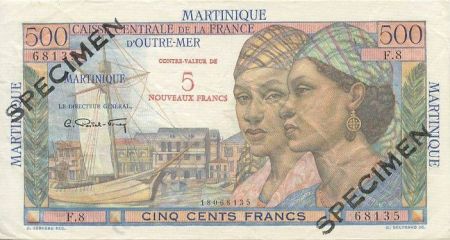 Martinique Martinique 500 Francs Pointe-À-Pitre