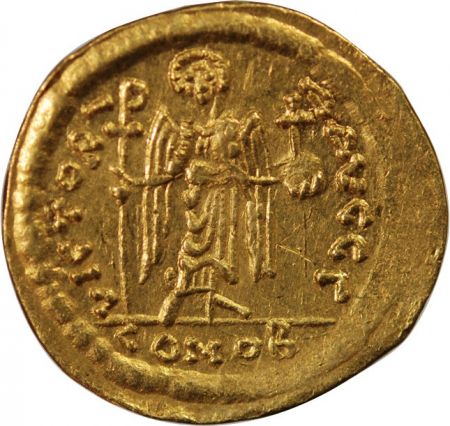 MAURICE TIBERE - SOLIDUS OR 583 / 601 CONSTANTINOPLE