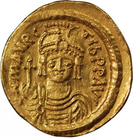 MAURICE TIBERE - SOLIDUS OR 583 / 602 CONSTANTINOPLE