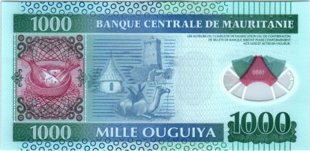 Mauritanie 1000 Ouguiya 2014 - Polymer - Dromadaire