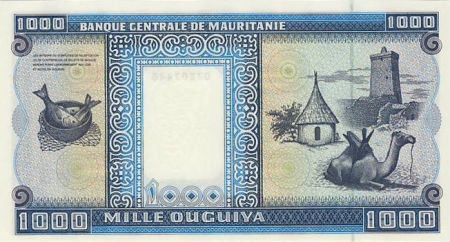 Mauritanie 1000 Ouguiya Dromadaire et poissons