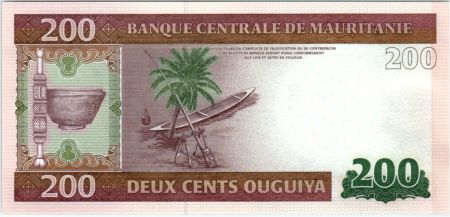 Mauritanie 200 Ouguiya 2013 - Bateau - Palme