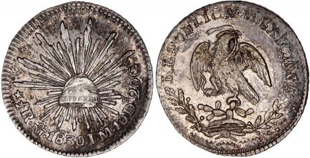 Mexique 1/2 Real Emblème national - 1830 MO JM Mexico