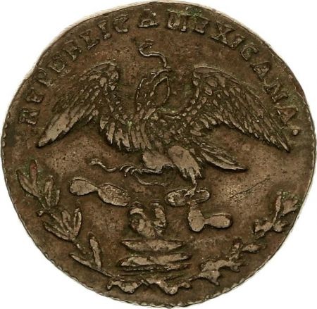 Mexique 1/4 Real Armoiries - 1833 MO