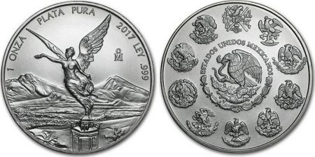 Mexique 1 Once Libertad Argent - 1 Once 2017