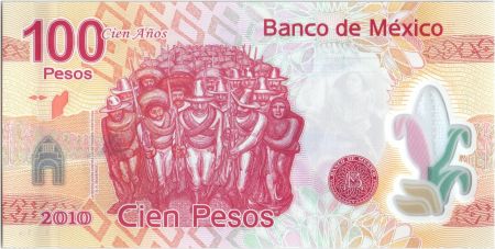Mexique 100 Pesos - Train - 100 ans de la Révolution mexicaine - 2007