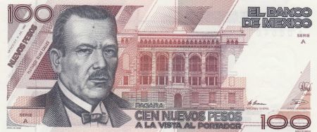 Mexique 100 Pesos Plutarco Elias Calles - 1992 - Petit numéro A 0004013