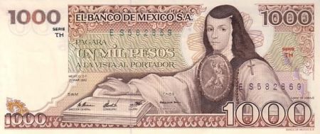 Mexique 1000 Peso J. de Asbaje - Place Santo Domingo