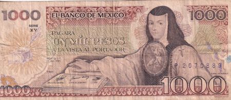 Mexique 1000 Pesos - Juana De Asbaje - 1985 - Série XY - P.85