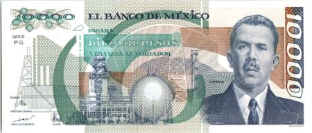 Mexique 10000 Pesos Cardenas - pierre Coyolauhqui - 1991