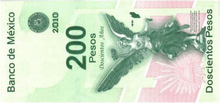 Mexique 200 Pesos Hidalgo - 200 ans de l\'Indépendance du Mexique 2010