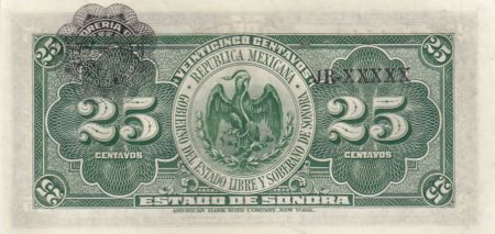 Mexique 25 Centavos I. Madero, J.M. Pino - 1915