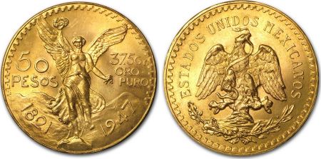 Mexique 50 Pesos 1947 - OR