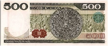 Mexique 500 Pesos, - Fransisco Madero  - 1982