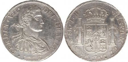 Mexique 8 Reales Ferdinand VII - Armoiries - 1809 TH
