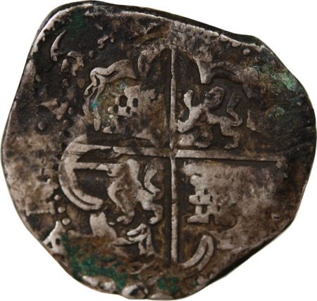 Mexique ESPAGNE OU COLONIES, PHILIPPE II, III, IV - COB, 8 REALES ARGENT - 1556-1665
