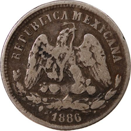 Mexique MEXIQUE - 25 CENTAVOS ARGENT 1886 Go R