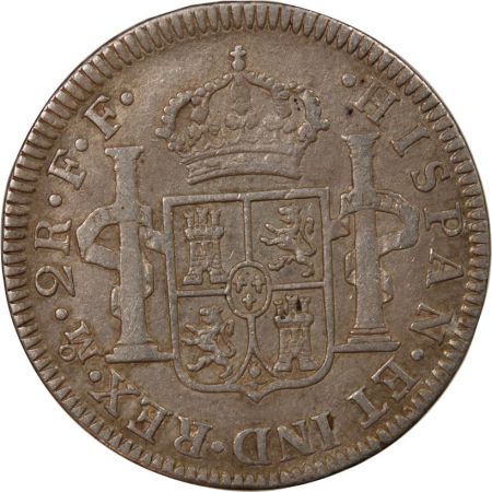 Mexique MEXIQUE  CHARLES III - 2 REALES ARGENT 1780 MEXICO