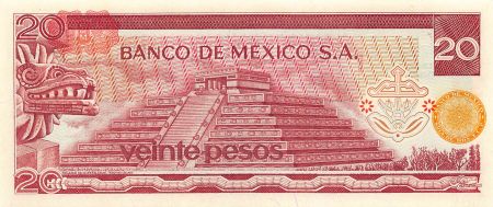 Mexique MEXIQUE  MORELOS Y PAVON - 20 PESOS 1977 - P.NEUF